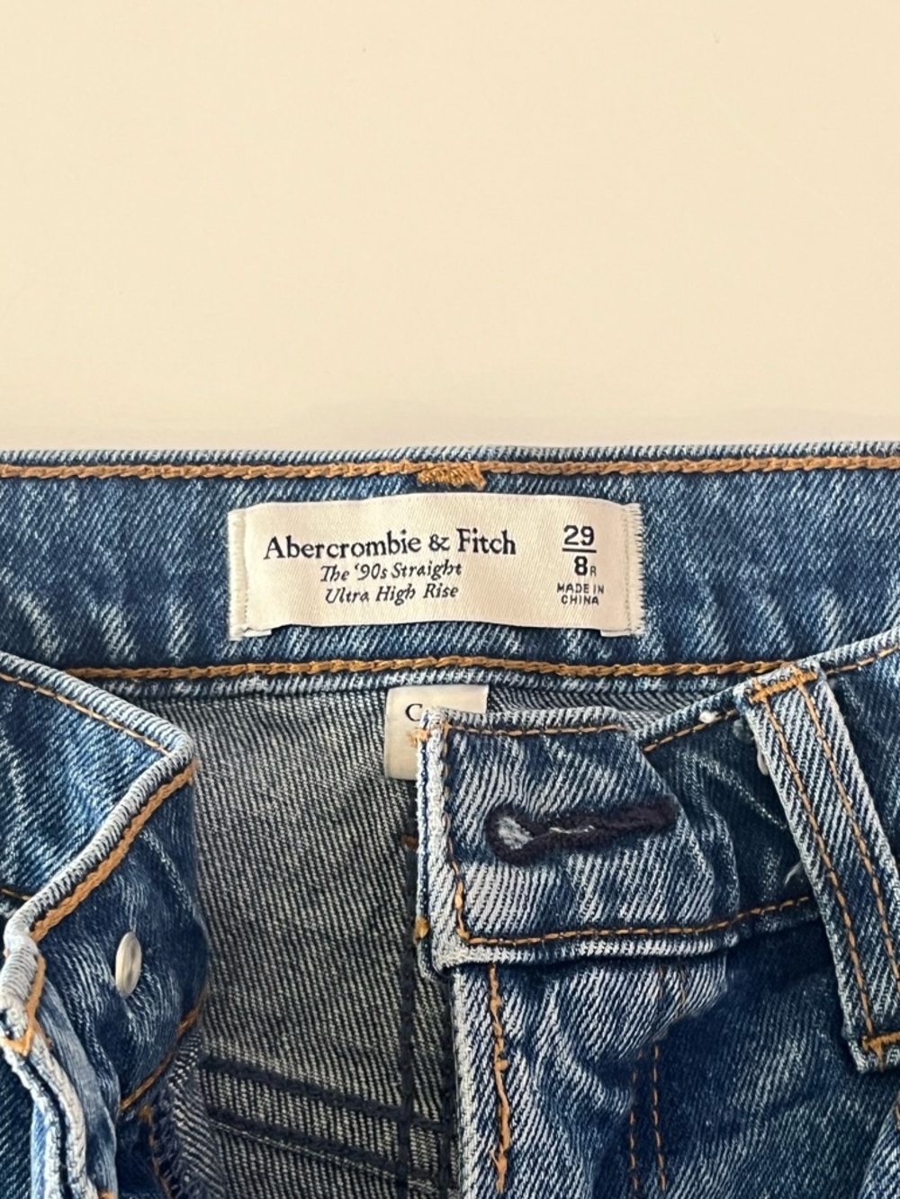 Abercrombie & Fitch Curve Love Straight Leg Jeans Size 29 8R